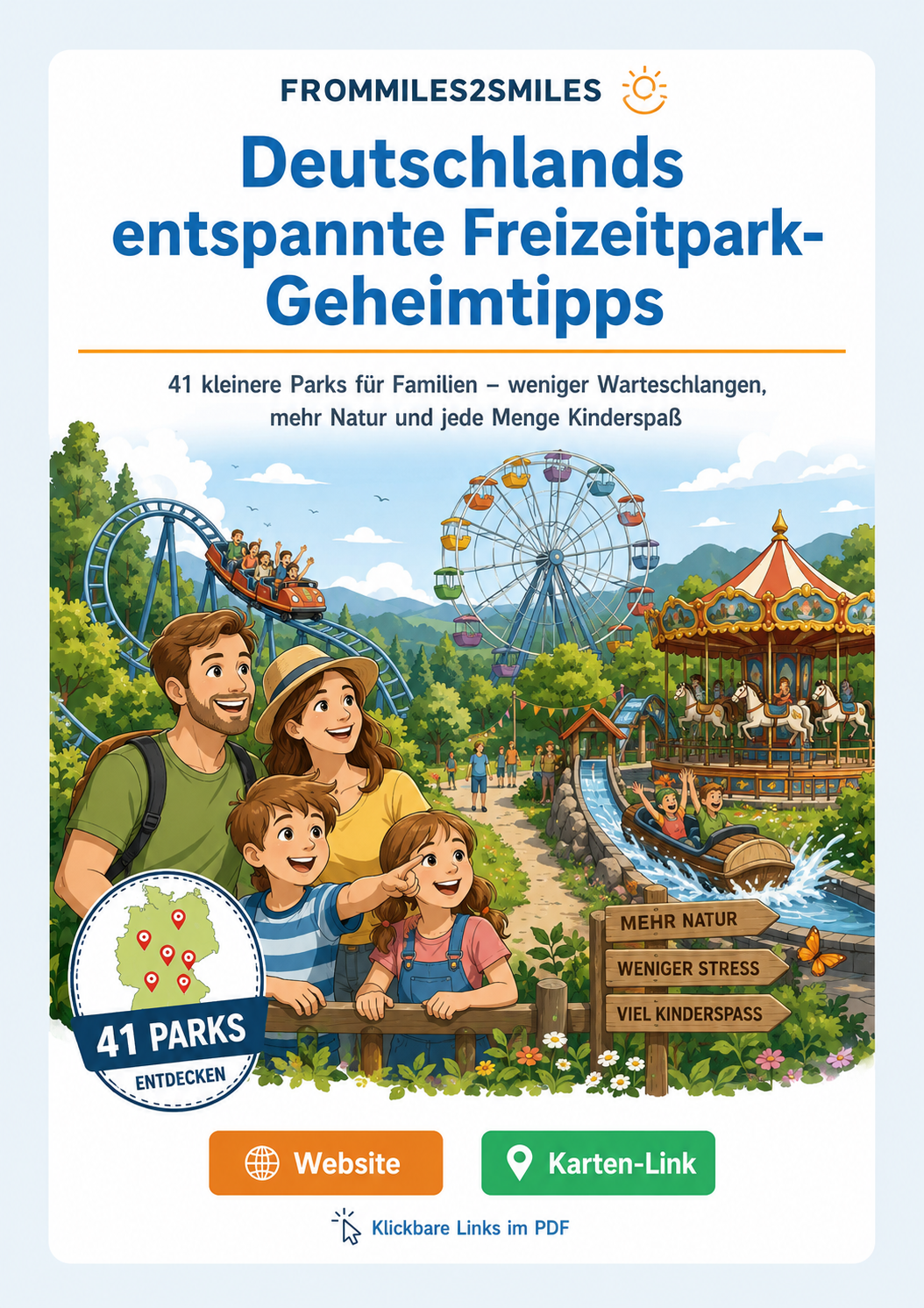 Deutschlands entspannte Freizeitpark-Geheimtipps – digitaler Reiseführer von frommiles2smiles